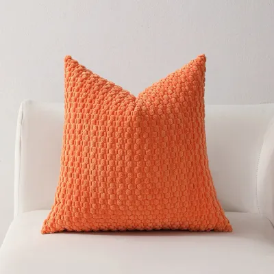 ปลอกหมอนอิงโซฟา ขนลูกฟูก ขนาด 45*45 cm. และ 60*60 cm. Nordic Style คุณภาพดี ตกแต่งบ้าน โรงแรม หมอนอิง สามารถถอดซักได้