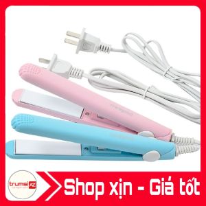 Máy ép/kẹp/duỗi tóc mini có hộp xịn