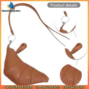 Vktech กระเป๋าใส่เหรียญทรงครัวซองต์ขนาดเล็กสำหรับผู้หญิง ดีไซน์เรียบง่ายสีสันสดใส เหมาะสำหรับเก็บกุญแจเงินสดและบัตร