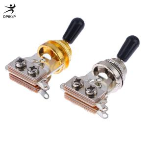 DP👓🧤🎾 1PC 3 cách ngắn thẳng Guitar chuyển đổi chuyển đổi Pickup Selector với Brass hat cho guitar điện pickups chuyển đổi bộ phận điều khiển