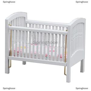 [COD] Springhooe 1:12 Dollhouse Miniature Bed Baby Crib White Baby Bed Furniture Bedroom Model Decor Toy Doll House Accessories