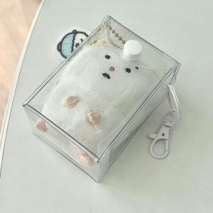 LYM Cute Transparent Baby Doll Storage Bag Pendant Display Bag PVC Key Chain Dustproof Storage Display Bag