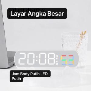 JD-6639 Jam Alarm Layar LED Besar Digital Jam Alarm Elektronik Jam Meja Jam Timer Hitung Mundur