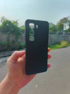Case Infinix Hot 50 / 50 5G / 50 Pro Plus Silikon Hitam Black Premium Soft Casing Handphone