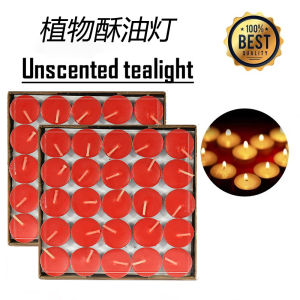 [SG STOCK] 4/8 Hours Smokeless Fragrant Candle 100pcs Buddhist Supplies For Light Butter Lamp Hari Raya 酥油灯 中元节 长明灯