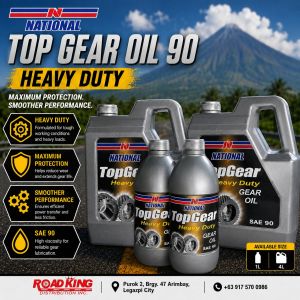 NATIONAL TOP GEAR OIL SAE 90 HEAVY DUTY