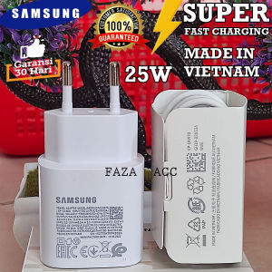 Charger Cepat Samsung EP-TA800 25W Type C - Plug EU - Putih Berkualitas Tinggi