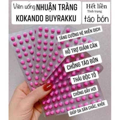 (Sỉ SLL) 1 hộp 8vỉ 400v  uống nhuận tràng ,detox  Kokando Nhật Bản