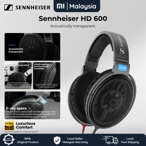 Sennheiser HD 600 Audiophile Monitoring DJ Hi-Fi Hi-Res 3.5mm Open-Back Dynamic Wired Headphones Over Ear
