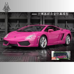 Mô Hình Xe Ôtô Kim Loại 1/24 Siêu Xe LAMBORGHINI GALLARDO LP560-4 Sẵn Đế Để Trưng Bày Bàn Làm Việc Làm Đồ Chơi Trẻ Em