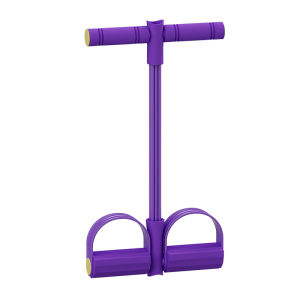 Stirrup Puller Yoga Pedal Puller Sit-Up Resistance Bands 4/6 Tubes Elastic Pull Rope Abdominal Fitness Equipment 脚蹬拉力器