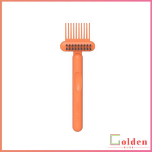 Golden 1 ชิ้น แปรงทำความสะอาดหวี เรียบง่าย สําหรับทําความสะอาดหวีของคุณ Comb cleaning brush