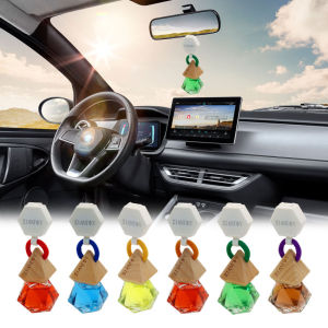 High-End Car Fragrance Car Perfume Pendant Car Essential Oil Aromatherapy Car Trailer Interior Decoration Rearview Mirror Ornaments