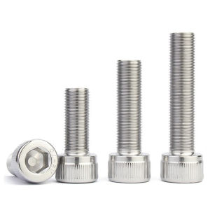 M10 M12 304 Stainless Steel Fine Thread Hexagon Hex Socket Cap Allen Head Screw Bolt