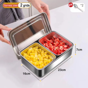 Fast delivery✔Sealed and resistant to falling stainless steel seasoning box kitchen condiments container set