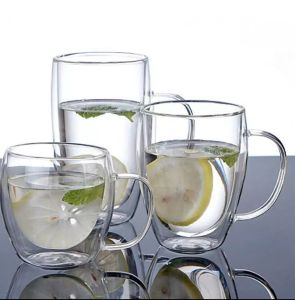 Double Wall Glass Tea Cup ขนาด 50 มิลลิลิตร by ai