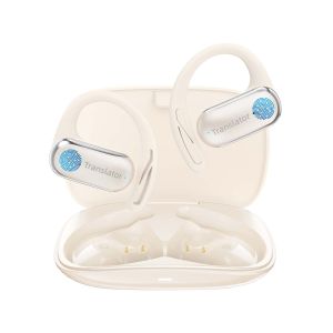 Wooask F56 Smart Translator Earbuds Wireless Multilingual OWS Real Time AI Translation Headphones 144 Languages Online with 8 Offline Packs