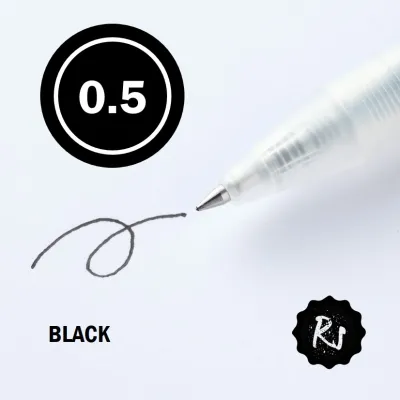 Muji Smooth Gel Ink Ballpoint Pen KNOCK TYPE (0.3mm 0.5 mm) [AVAILABLE IN 16 COLORS]