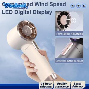 Portable Handheld Turbo Fan Desktop Fan High Speed Desktop Cooling Fan USB Rechargeable for Outdoor Activities Working