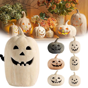Terracottas bí ngô trang trí Jacks O Đèn Lồng Thiết Kế Mùa Thu bí ngô Halloween Decors trang trí giữa bàn Cho Ngoài Trời/Trong Nhà