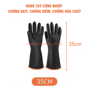 GĂNG TAY CAO SU CHỐNG AXIT CHỐNG HÓA CHẤT GĂNG TAY HỖ TRỢ LAO ĐỘNG