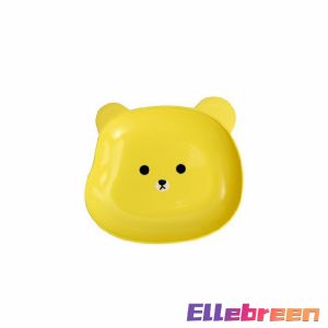 Cute Bears Plate Reusable Plastic Breakfast Salad Yogurt Bowl Household Tableware