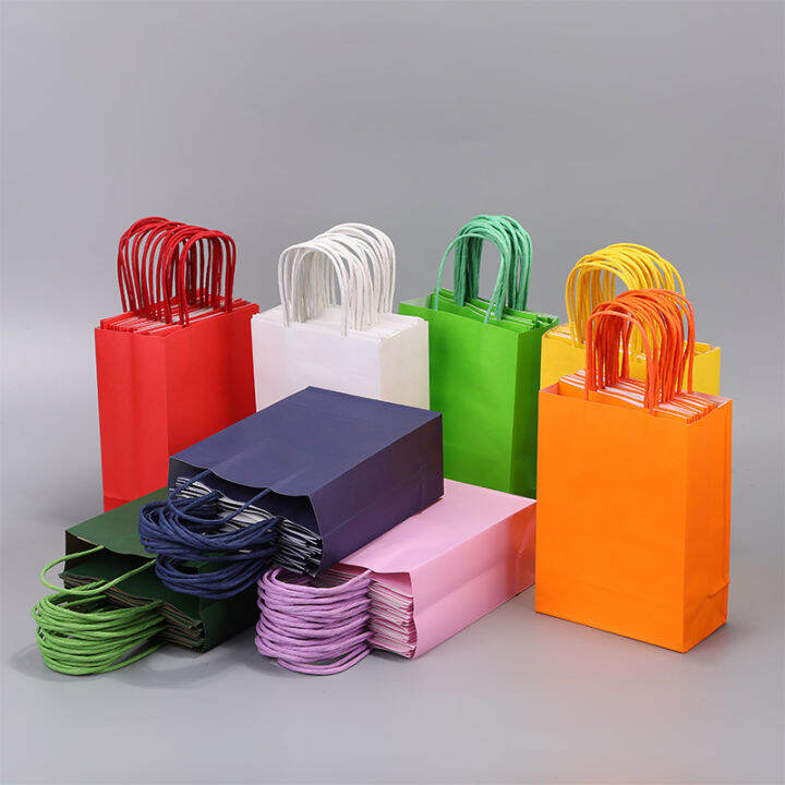 Plain coloured gift sale bags