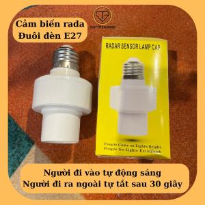 Đui Đèn Cảm Biến Chuyển Động Sử Dụng Tia Hồng Ngoại Rada Tự Sáng Khi Có Người Tắt Khi Không Có Người
