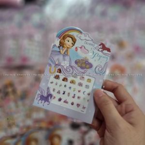 [𝓛𝓲𝓶𝓮𝓲.𝓢𝓽𝓸𝓻𝓮] Nail dán Sticker móng tay hình Frozen Princess Toy Pony Minnie Kitty cho trẻ em