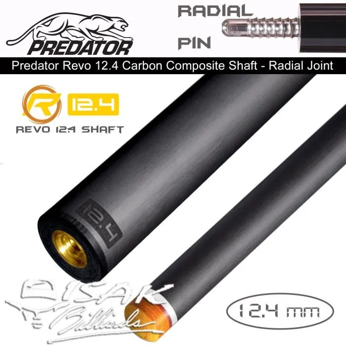 プレデターREVOシャフト　12.4　ラジアル プレデター REVO レボシャフト 12.4mm ラジアル BVP (Black
