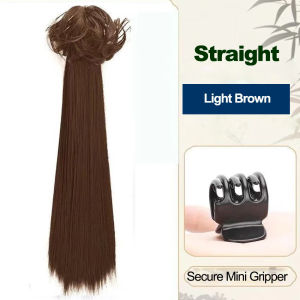 Tóc giả tổng hợp Trung Quốc Mới Tóc nối đuôi ngựa tóc đuôi ngựa Xoắn Bột chiên kẹp tóc đuôi ngựa dài mô phỏng tóc bện với đuôi ngựa xoăn