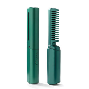 【Presale】Portable Wireless Hair Straightener for Travel Mini Straightener Wireless Straightener Curling and Straightening 2 in 1 Rechargeable Portable USB Hair Straightener