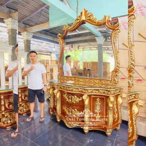 Meja Rias Make Up Kamar Tidur Mewah Modern Terbaru Jati Jepara Asli Meja Hias Lemari Rias Minimalis