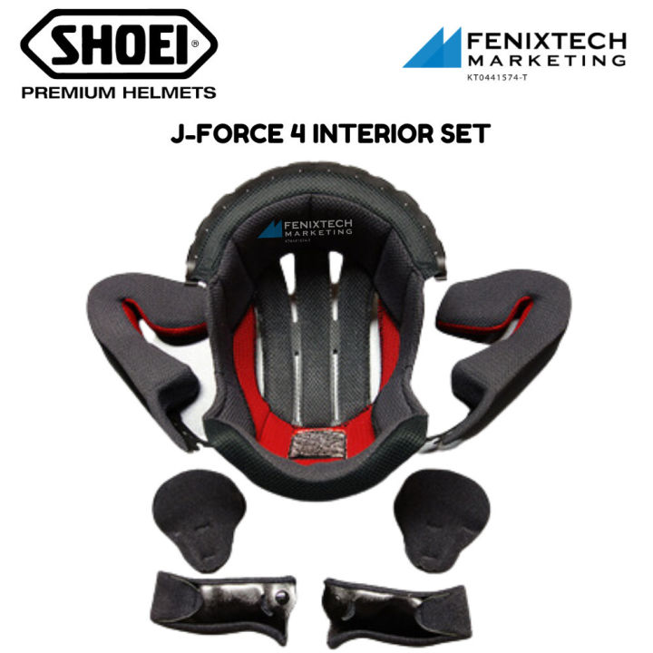 Shoei J-FORCE padding full Set Shoei Motorcycle Safety Gear