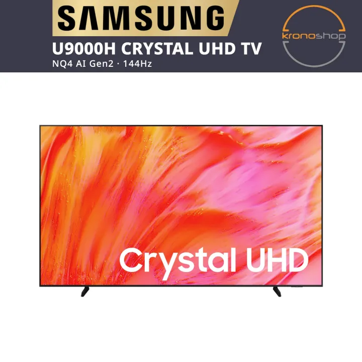 Samsung U9000H Crystal UHD 4K Smart TV 144Hz VRR NQ4 AI Gen2 Tizen Q-Symphony | 98" | UA98U9000HKXXM