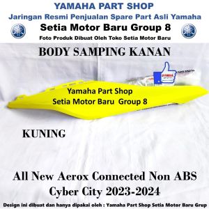 Body Bodi Samping Kuning Kanan All New Aerox Connected Non ABS Cyber City Asli Yamaha Surabaya