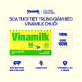 Thùng 48 Hộp Sữa Chuối Ít Béo Vinamilk 100% - Thùng 48 hộp 180ml. 
