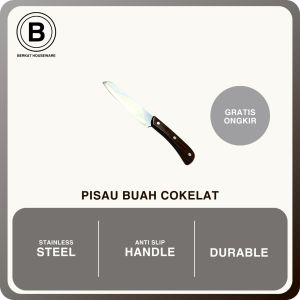 Pisau Buah Cokelat Stainless Steel|Fruit Knife BY05