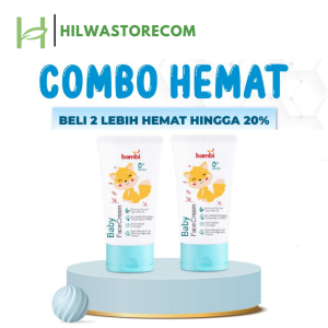 Bambi Baby Face Cream 50ml - Krim Wajah Bayi | Menjaga Kelembutan & Kelembaban Kulit Bayi (Bpom)