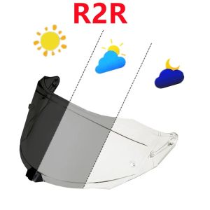 Full‑Helmet Visor for R2R R2RPro Electroplated Mirrored Resistant Replacement Shield Motorcycle Riding Accessories