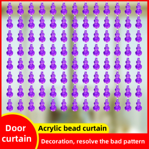 Bead Curtain Door Curtain Gourd Curtain Acrylic Bead Curtain Anti-mosquito And Fly Partition Bedroom Bathroom Decorative Curtain