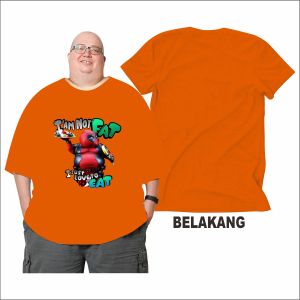 Kaos I just Love To Eat Max Bb 150 Kg Kaos Jumbo Big Size Dewasa 2XL Sampai 7XL Pria Dan Wanita Bahan Semi Katun Combed 24s
