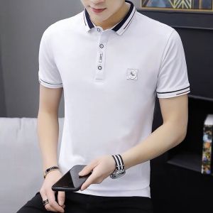 เสื้อโปโลแขนสั้นสีพื้นสำหรับผู้ชาย