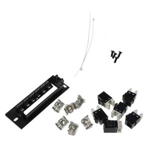 CAT6 RJ45อะแดปเตอร์สายเครือข่ายแผงพอร์ต6สำหรับเครือข่ายอีเธอร์เน็ต