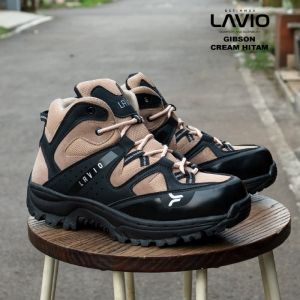 Sepatu Safety Pria Boots Tinggi Ujung Besi Pria Keren Anti Licin Lavio Gibson Septi Kerja Proyek  Kerja Lapangan