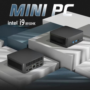 【3-Year-Warranty】Intel Core i9- 8950HK Mini PC Windows 11 Pro 16GB DDR4 1TB 2TB M.2 SSD UHD Graphics 1000Mbps Ethernet Mini PC
