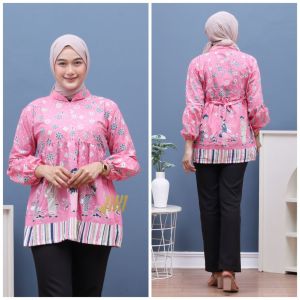 TERBARU atasan wanita blus BU TEJO - blus lengan terompet - atasan blus lengan balon