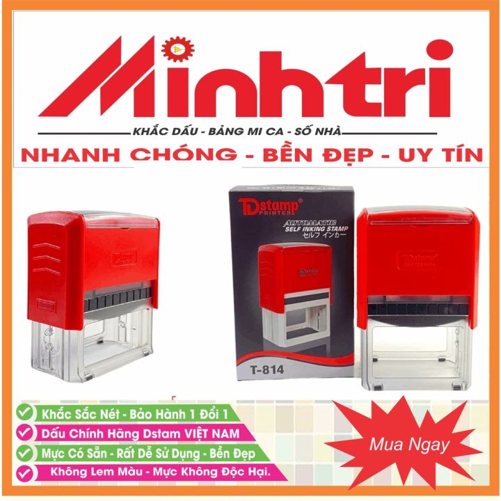 Khắc dấu size lớn, nội dung theo yêu cầu, dấu có sẵn mực. | Lazada.vn