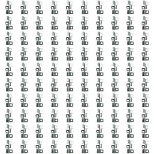 100pcs stainlesses thép decking kẹp dây cố định cho vật liệu tổng hợp terraces bảng ẩn t Clip sửa chữa thiết lập với ốc vít và bit