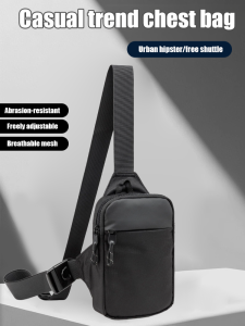 Crossbody Waist Bag Fanny Pack Hands-free Chest Pack Dual Pockets Adjustable Strap Water Resistant Running Belt Bag Phone Wallet Sport Outdoor Activities Water Resistant Belt Bag